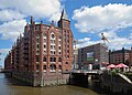 Un canale lungo la Speicherstadt