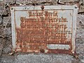 Historische Tafel am Schloss zur kommunalen Zugehörigkeit