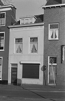 Blonde Dolly's house in The Hague, photographed after her death.