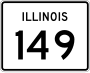 Illinois Route 149 marker