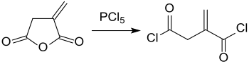 Synthese von Itaconylchlorid