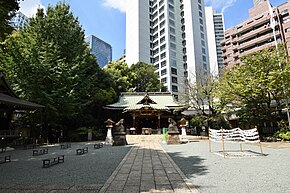 渋谷城跡（金王八幡宮境内）