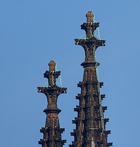 Gothic Revival fleurons from the finials of Cologne Cathedral, Cologne, Germany, by Ernst Friedrich Zwirner, c.1880