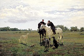 «В отпуску», 1882, холст, масло — Русский музей, Санкт-Петербург