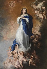 December "Immaculate Conception", Painting by Murillo, circa 1678. December