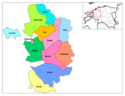 Localização de Haapsalu, no território estónio.