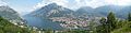 view of Lecco and the Lake Como, branch of lecco, from "Ciresa plain" on Mt. Barro