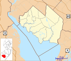 Silver Lake is located in Cumberland County, New Jersey