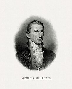 James Monroe, by the Bureau of Engraving and Printing (restored by Godot13)