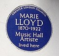 Lloyd's plaque erected in 1977 at 55 Graham Road, Hackney