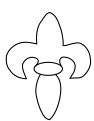 Fleur de lys d'argent