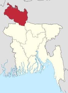 Divisione di Rangpur – Localizzazione