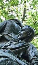 Wounded Marine on Royal National Marine Memorial