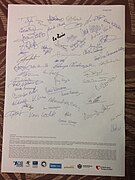 Declaration of support signed at event (page 2)