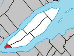 Location within L'Île-d'Orléans RCM