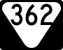 State Route 362 marker