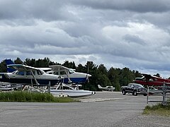 Tarmac of the Lac-à-la-Tortue aerodrome,[1] Chemin de la Vigilance