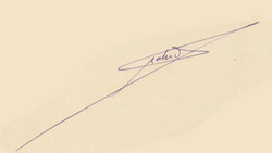 Signature de Albert Mahieu