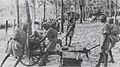 Sikh soldiers of the Indian Infantry Division during World War II involved in a fierce battle with the Imperial Japanese Army in the Battle of Kampar, British Malaya (1941)