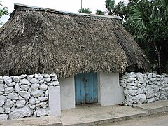 Vivivenda maya en Yucatán.