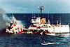 USCGC Citrus being rammed by the MV Pacific Star