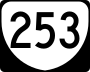 State Route 253 marker