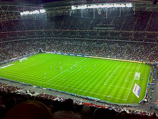 Interno del nuovo Wembley Stadium