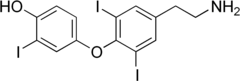 Skeletal formula of 3,3',5-triiodothyronamine