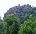 The hill with the Szarvaskő castle ruin