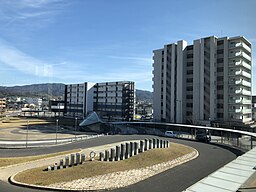 Bostadsområde vid Aimi station