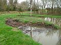 Le gouffre du Bandiat de « Chez Roby » à Bunzac en hiver.