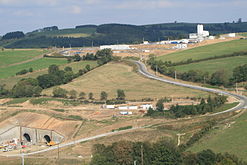 Entrée ouest du tunnel en septembre 2009.