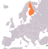 Location map for Cyprus and Finland.