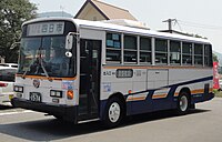 TKI570 / 大分22か1574 旧高田観光バスの車両で同社の独自カラーが残っている