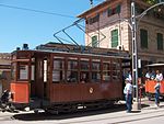 A tramcar in the Port of Sóller