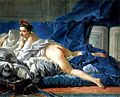 François Boucher L'Odalisque Brune , Museu do Louvre, Paris, França - (nesta obra a modelo seria a esposa do pintor).