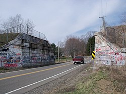 This abandoned underpass has long been a target for Graffiti