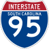 Interstate 95 marker