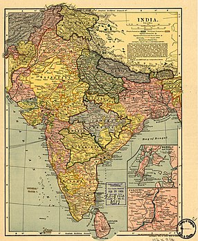 多德米德1903年出版的英属印度地图[7]