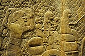 Relief depicting the Judean people being deported by the Assyrians