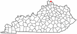 Location of Bellevue, Kentucky