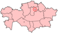 Location of Astana