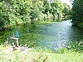 Moulins de Kerouat : l'étang servant de réserve pour l'approvisionnement en eau des moulins.