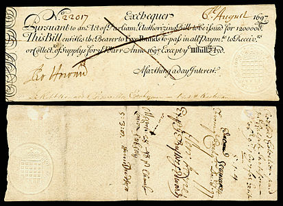 Exchequer note, by the Exchequer