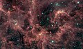 The region south of NGC 1333 in infrared. It shows the dark clouds Barnard 203 and 204