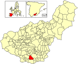 Vélez de Benaudalla – Mappa