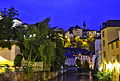 Blick auf die Hochstadt von der Brücke