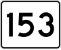 Route 153 marker