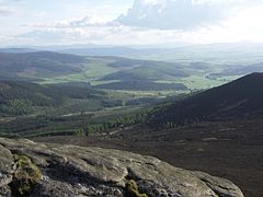 View from the summit of Mither Tap