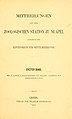 Mittheilungen der Zoologischen Station in Neapel1879